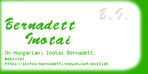 bernadett inotai business card